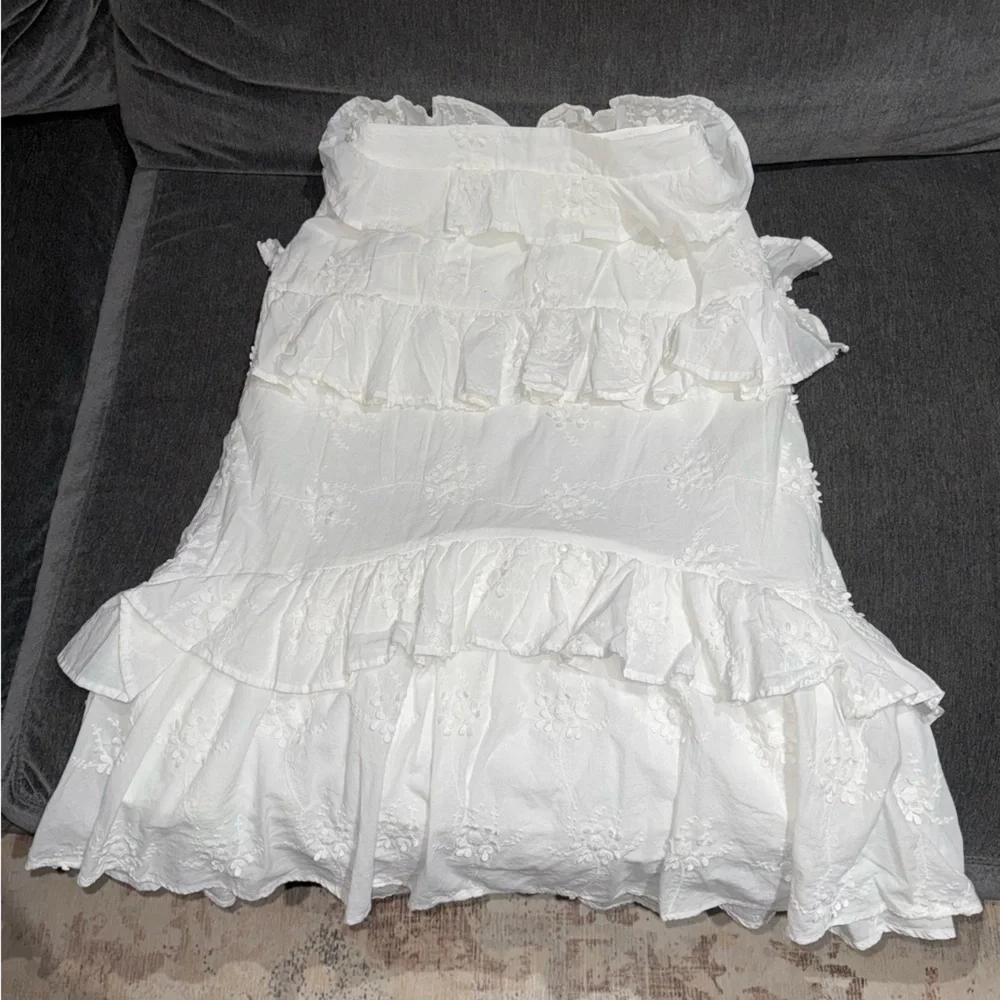 Astr White Ruffled Two Piece Set - Picture 5 of 6